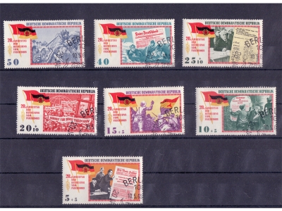 DDR 1965 Mi. 1102-1110 Befreiung vom Faschismus 20 Jahrestag / o