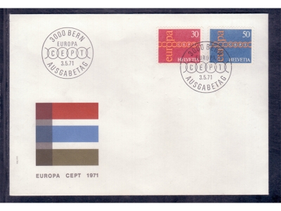 Schweiz Ersttagbrief 1971 Europa CEPT Bern / o