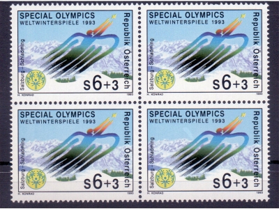 Österreich 1993 Special Olympics 4er Block / **