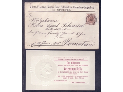 Militär-Veteranen-Verein Prinz Gottfried inkl. Orig. Einladung