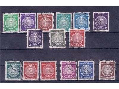 DDR 1954/56 LOT Dienstmarken ** / o