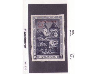 Kroatien 1943 Mi. 117 Philatelistische Ausstellung Zagreb / **