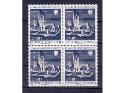 Österreich 1970 Bregenzer Festspiele 4er Block / **