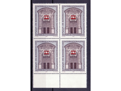 Österreich 1973 Statistische Institut 4er Block  / **