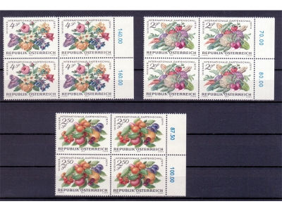 Österreich 1974 Gartenschau WIG 4er Block  / **