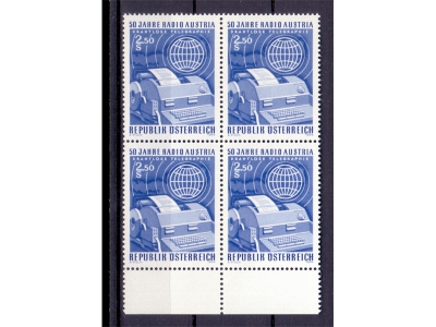 Österreich 1974 Radio Austria 4er Block  / **