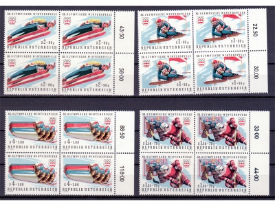 Österreich 1975 Winterspiele Innsbruck 4er Block  / **