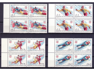 Österreich 1975 Winterspiele Innsbruck 4er Block  / **