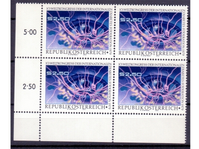 Österreich 1979 Diabetes Federation 4er Block / **