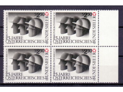Österreich 1980 Bundesheer 4er Block / **