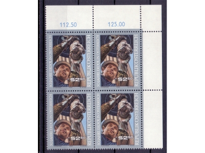 Österreich 1980 50 Jahre Erdöl 4er Block / **