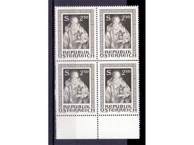 Österreich 1980 Benedikt von Nursia 4er Block / **