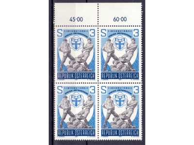 Österreich 1981 Katolische Arbeitnehmertagung 4er Block / **
