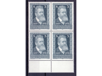 Österreich 1981 Ludwig Boltzmann 4er Block / **