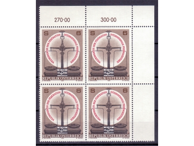 Österreich 1981 Pharmaceutique 4er Block / **