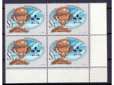 Österreich 1982 Geodätentag 4er Block / **