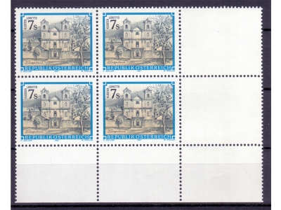 Österreich 1987 Stifte und Klöster Loretto 4er Block / **