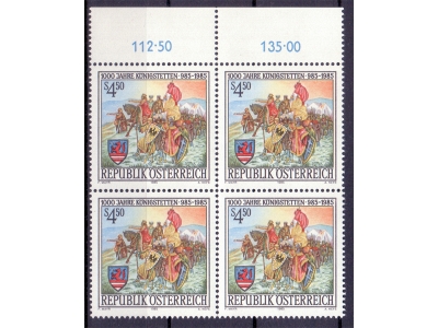 Österreich 1985 1000 Jahre Königstetten 4er Block / **