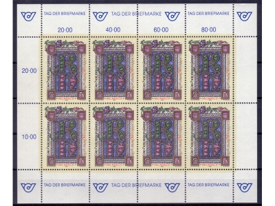 Österreich 1992 Tag der Briefmarke Kleinbogen / **