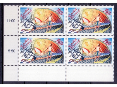 Österreich 1993 Austropop 4er Block / **