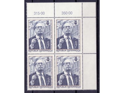 Österreich 1994 Karl Böhm 4er Block / **