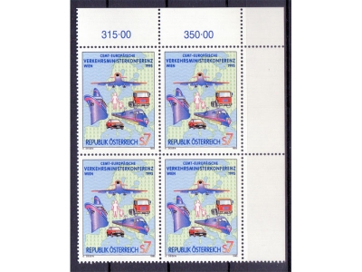 Österreich 1995 CEMT Wien 4er Block / **
