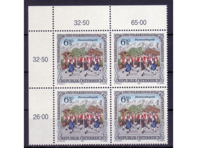 Österreich 1997 Volksbrauchtum 4er Block / **