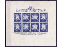 Kroatien 1943 Mi. 97 Zagreb Kleinbogen / **